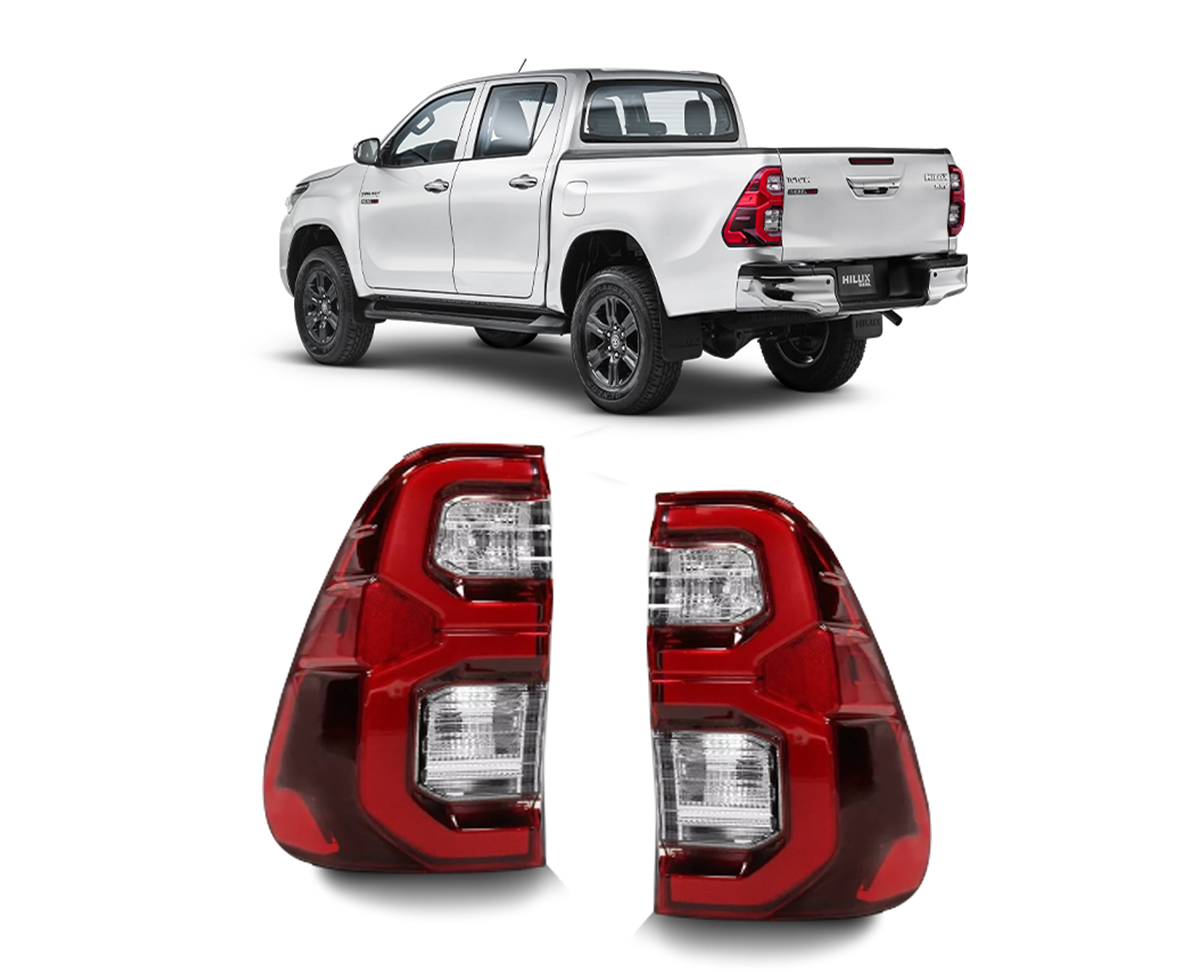 LANTERNA TRASEIRA HILUX 2021 2022 2023 COM LED