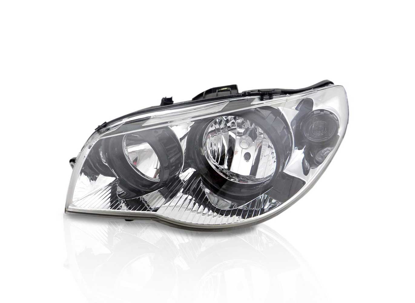 Farol Palio / Siena / Strada 2005 a 2013 Cromado com Aro Preto