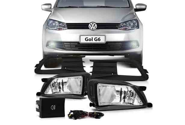 Kit Farol Auxiliar Gol G6 & Saveiro G6 & Voyage G6 2013 a 2015